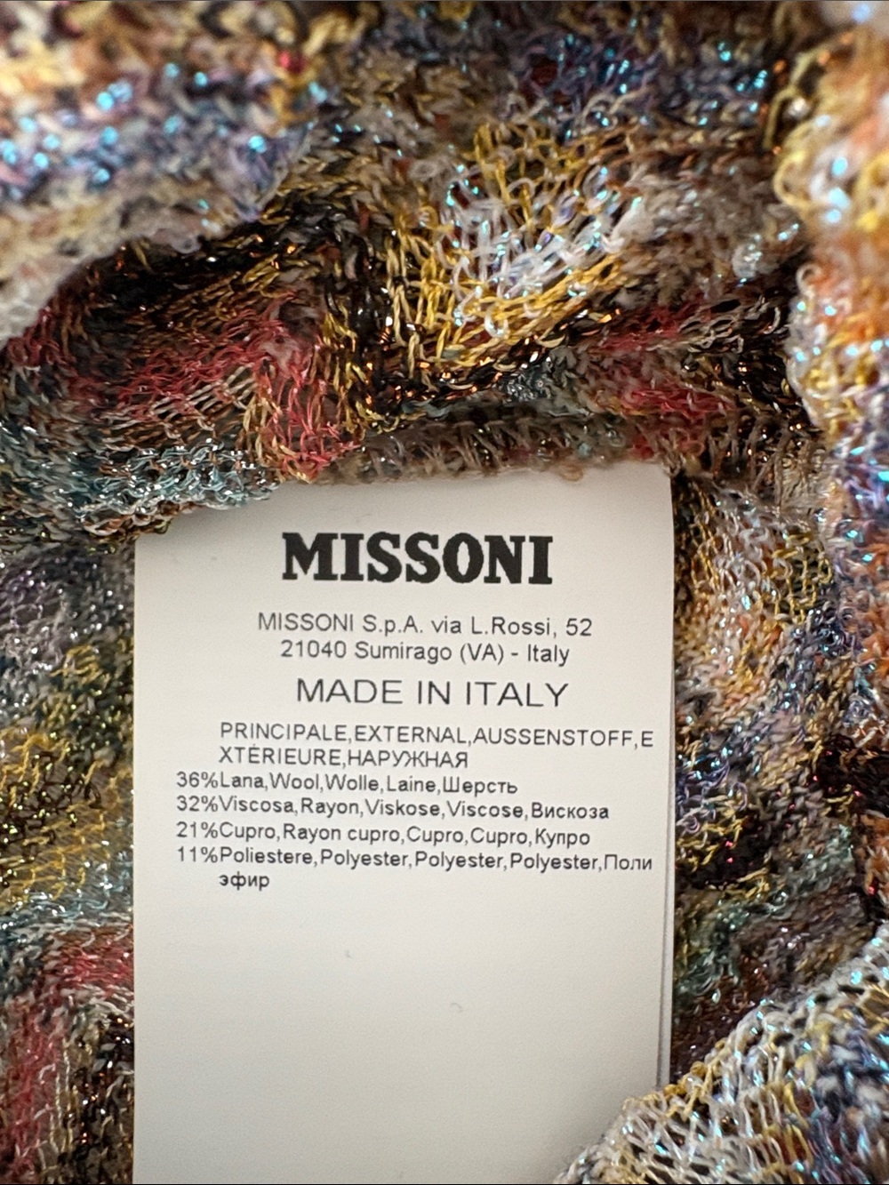Missoni Zigzag Knit V-Neck Dress - Picture 7 of 8